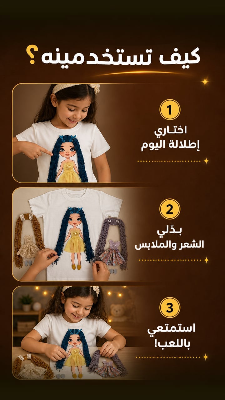 How To Use — ✨ تيشيرت الدمية السحرية القابلة لتغيير الملابس ✨